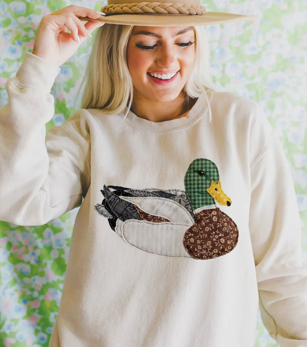 Duck patchwork sweatshirt