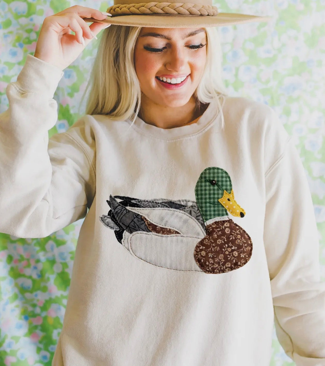 Duck patchwork sweatshirt