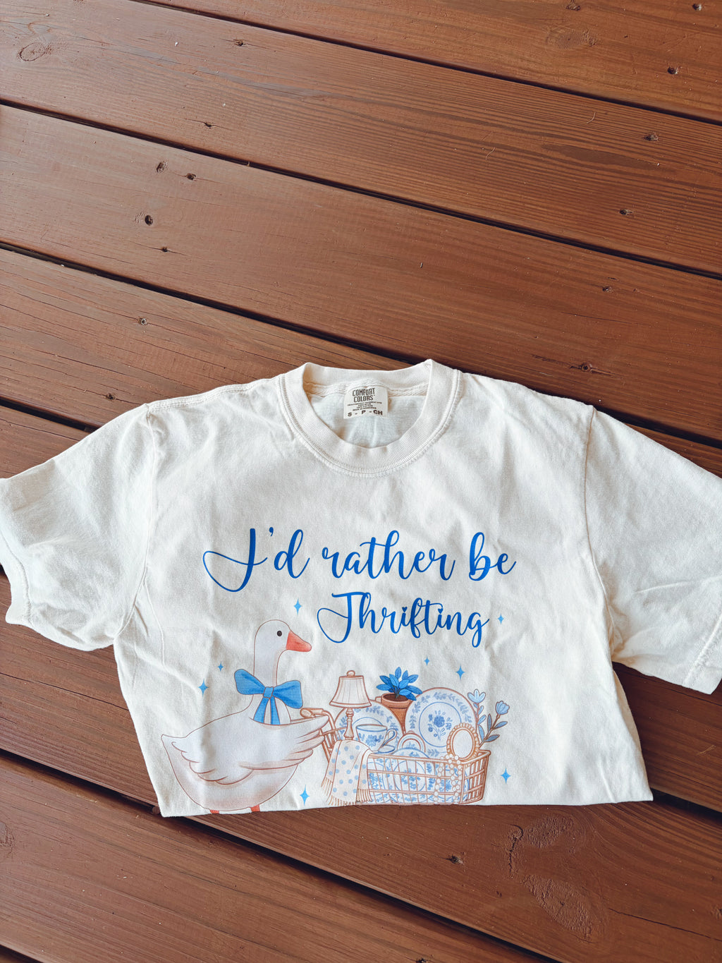 I’d rather be thrifting t-shirt