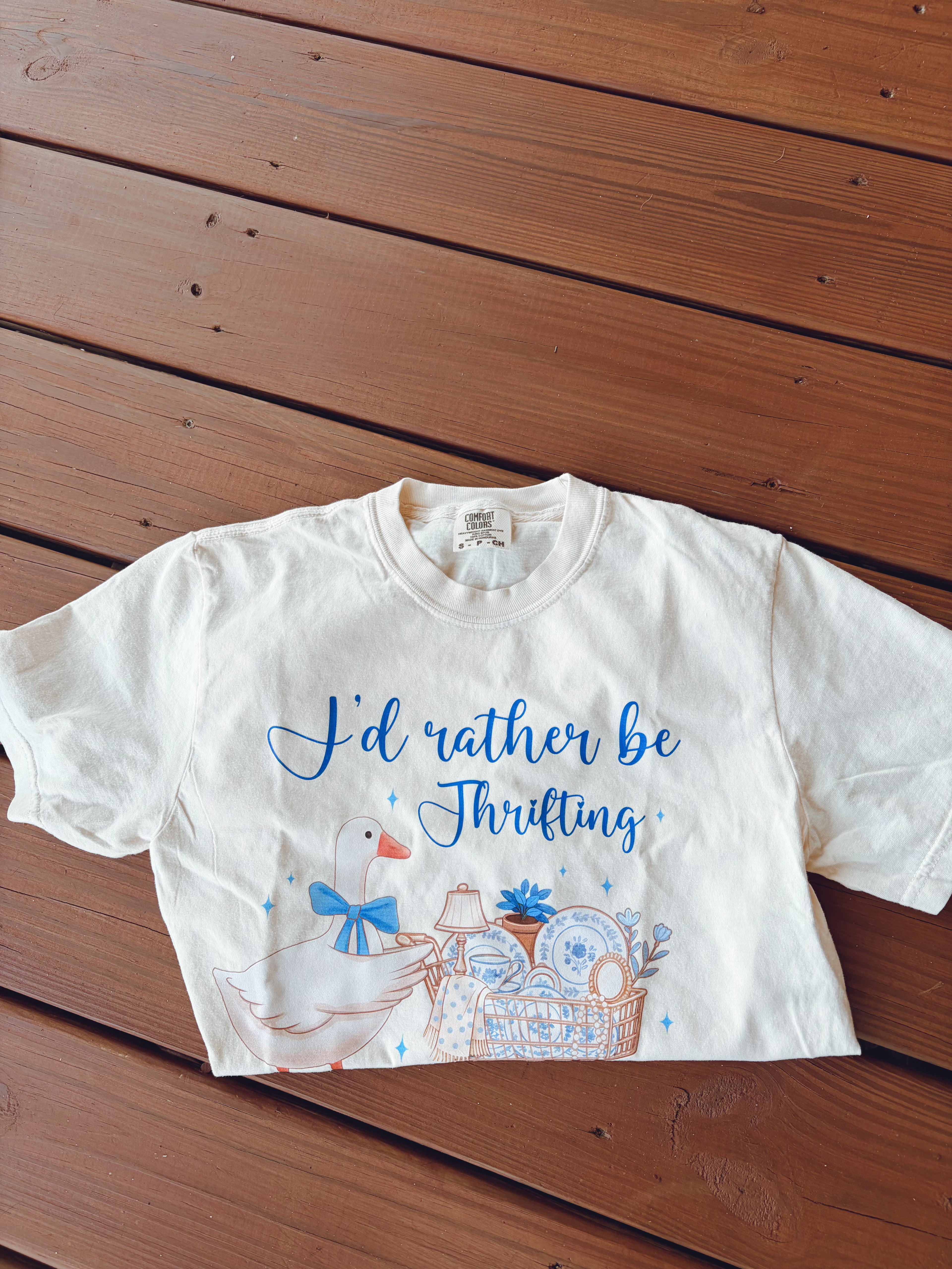 I’d rather be thrifting t-shirt